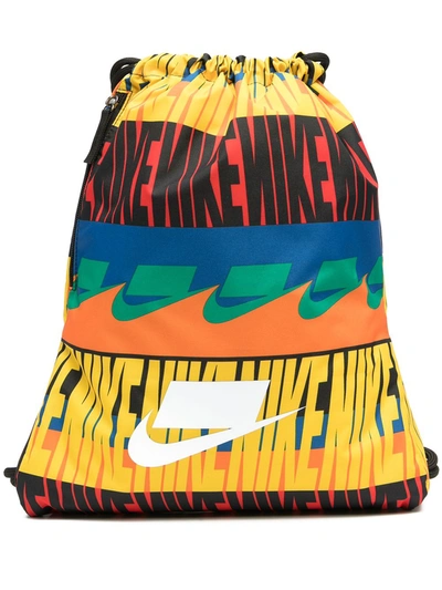 Nike Heritage 2.0 Printed Gym Sack In Blue