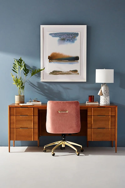 Anthropologie Quincy Executive Desk In Black