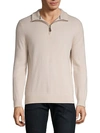 Amicale Cashmere Quarter-zip Sweater