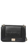 Valentino By Mario Valentino Alice Sauvage Leather Chain Strap Crossbody In Black