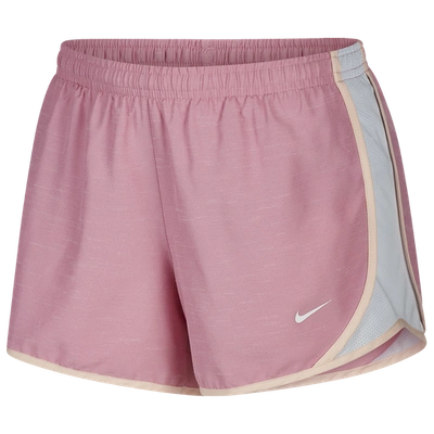 Nike Kids' Big Girls Dri-fit Dry Tempo Running Shorts In Magic Flamingo/white