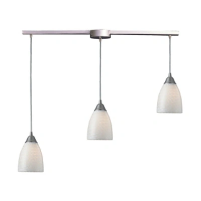 Elk Lighting Arco Baleno - White Swirl In Silver