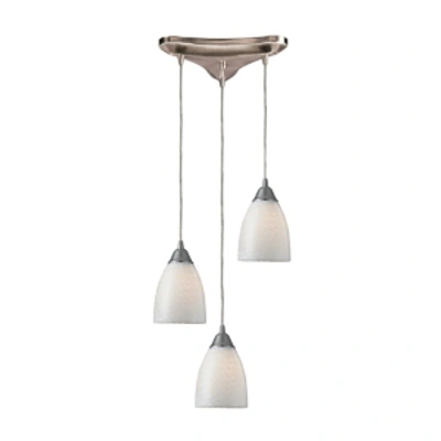 Elk Lighting Arco Baleno - White Swirl In Silver