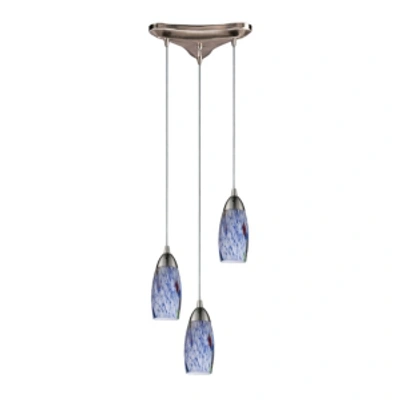 Elk Lighting Milan Collection - Starburst Blue In Silver