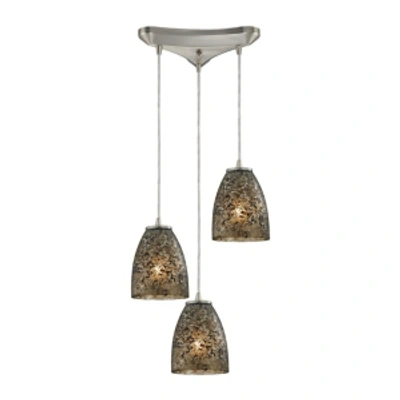 Elk Lighting Fissure 3 Light In Silver