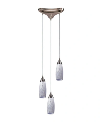 Elk Lighting Milan Collection - Snow White In Silver