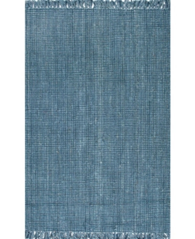 Nuloom Natura Natura Collection Chunky Loop 3' X 5' Area Rug In Blue