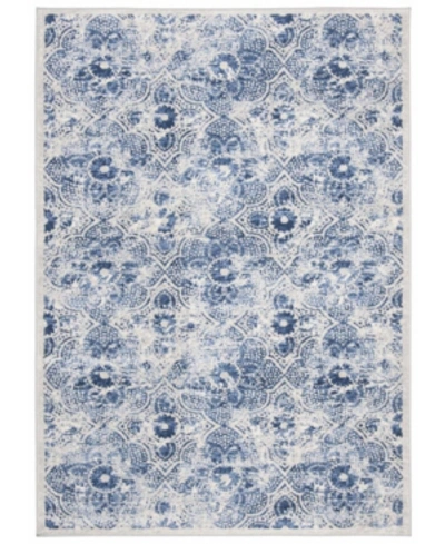 Martha Stewart Collection Msr2862d Cream And Blue 5'3" X 7'6" Area Rug