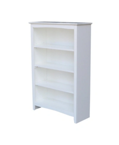 International Concepts Shaker Bookcase In White