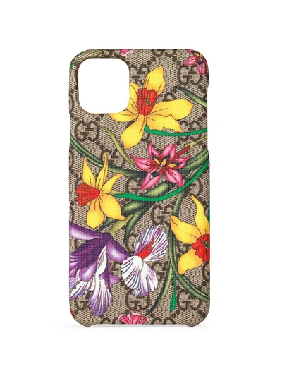 Gucci Women's Gg Flora Iphone 11 Pro Max Case In Beige Multi