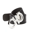 Ferragamo Men's Adjustable & Reversible Gancini Buckle Belt In Nero