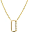 Lana Jewelry 14k Yellow Gold Diamond Necklace In Initial O