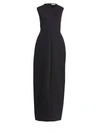 The Row Women's Ianni Vertical Seam Shift Gown In Black