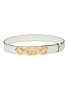 Gucci Women's Gg Horsebit Belt In Off White