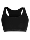 Off-white Women's Ribbed Logo Bra Top In Black