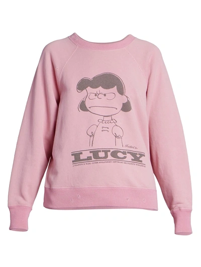 The Marc Jacobs Women's Peanuts® X Marc Jacobs Lucy Sweatshirt In Pink