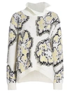 3.1 Phillip Lim Women's Fil Coupe Abstract Daisy Stretch-wool Sweater In White Multi