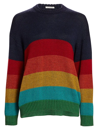 Mother Colorblock Wool Knit Sweater In Seeing Colors