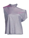 Rta Women's Axel Sparkle Cutout-shoulder T-shirt In Acid Trip