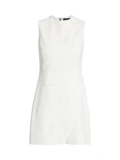 Alice And Olivia Kelsey Mini Dress In Off White