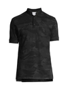 The Kooples Men's Camouflage Polo Shirt In Black