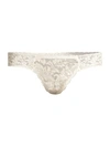 Hanky Panky Women's Lace Golden Allure Low-rise Thong In Ivory