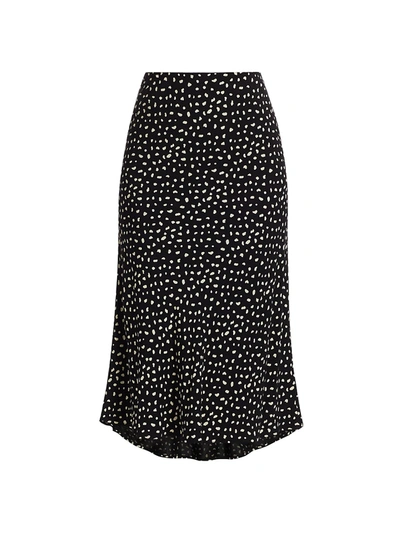 Rails Anya Dot Slip Skirt In Black Ivory Spots