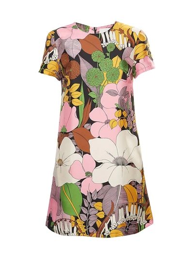 La Doublej Women's Big Floral Silk Mini Dress In Big Flower