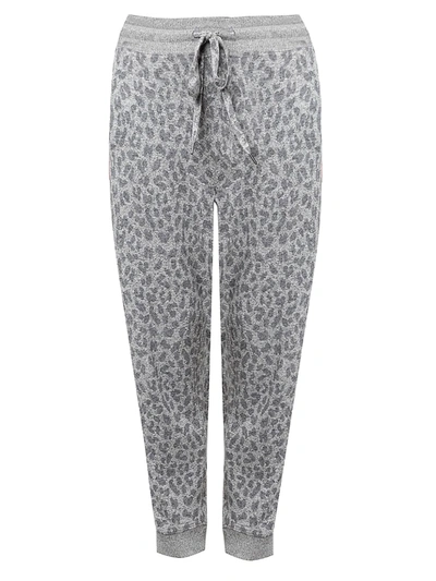 Rails Women's Devon Leopard Sweatpants In Melange Grey Leopard