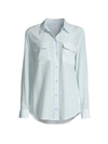 Equipment Women's Signature Slim Silk Button-front Blouse In Ballad Blue