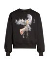 Amiri Men's Falcon Graphic Sweatshirt In Black