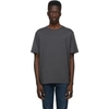 Frame Round-neck Cotton T-shirt In Faded Noir