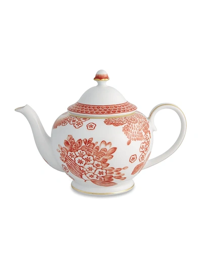 Oscar De La Renta Coralina Porcelain Tea Pot