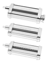 Kitchenaid 3-piece Pasta Roller & Cutter Attachments In Grey