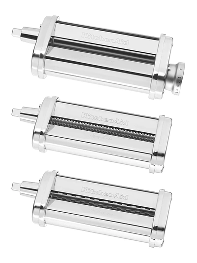 Kitchenaid 3-piece Pasta Roller & Cutter Attachments In Grey