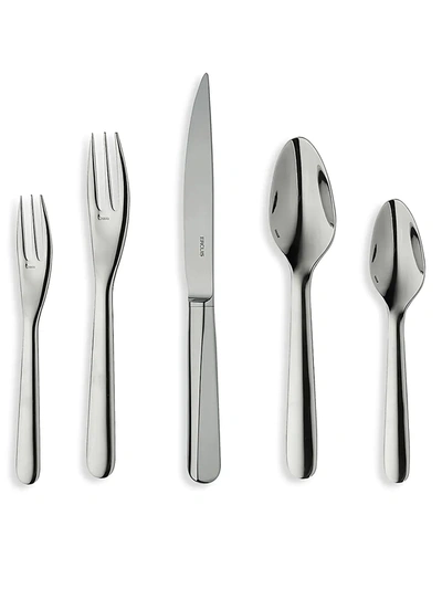 Ercuis Equilibra Five-piece Stainless Steel Flatware Set In Silver