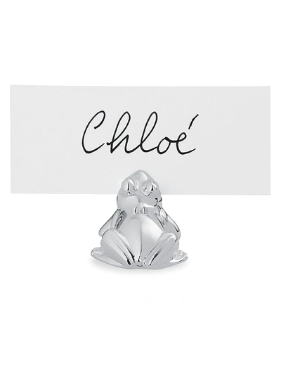 Ercuis Marque Frog Place Card Holder, Set Of Six In White