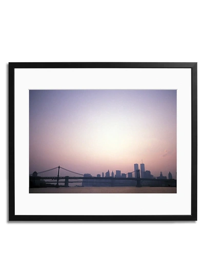 Sonic Editions Brooklyn Bridge With Manhattan Skyline Framed Photo