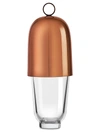 Nude Glass Hepburn Copper Cover Shaker