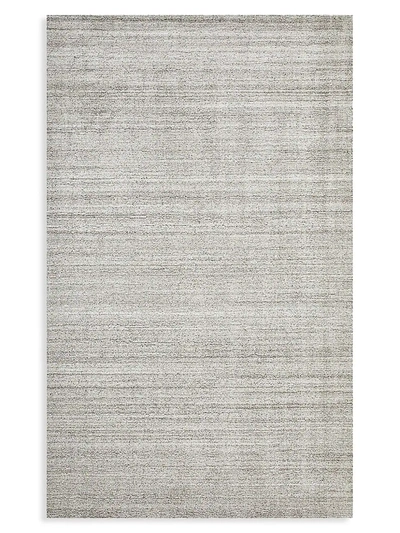 Solo Rugs Halsey Contemporary Loom Knotted Wool-blend Area Rug In Linen