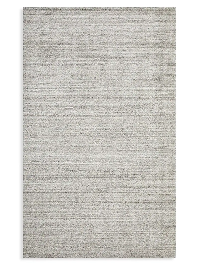 Solo Rugs Halsey Loom Knotted Wool-blend Contemporary Rug In Linen