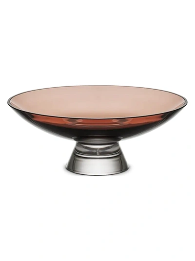 Nude Glass Silhouette Large Two-tone Bowl In Caramel