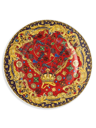 Versace Barocco Holiday Porcelain Bread & Butter Plate In Red
