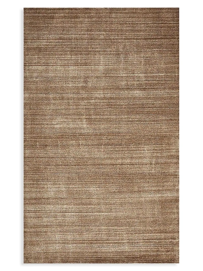 Solo Rugs Harbor Contemporary Loom Knotted Wool-blend Area Rug In Caramel