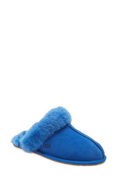 Ugg Scuffette Ii Water Resistant Slipper In Classic Blue Suede