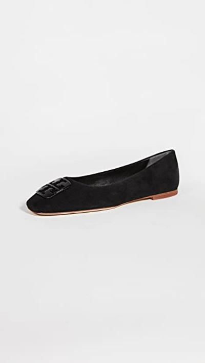 Tory Burch Georgia Ballet Flat, Extended Width In Perfect Black