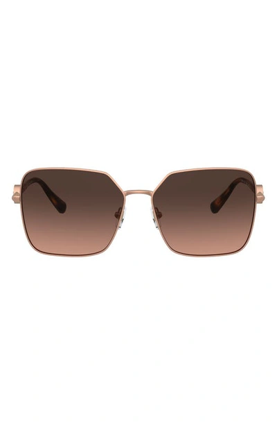Versace 59mm Gradient Square Sunglasses In Pink