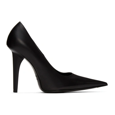 Balenciaga Black Knife Shark Heels In 1000 Black