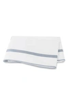 Matouk Louise 500 Thread Flat Sheet In Hazy Blue