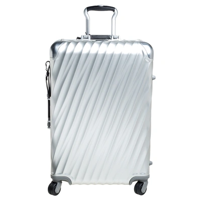 Pre-owned Tumi Silver Aluminum 4 Wheel Short Trip Packing Case 19 Degrees Luggage 65